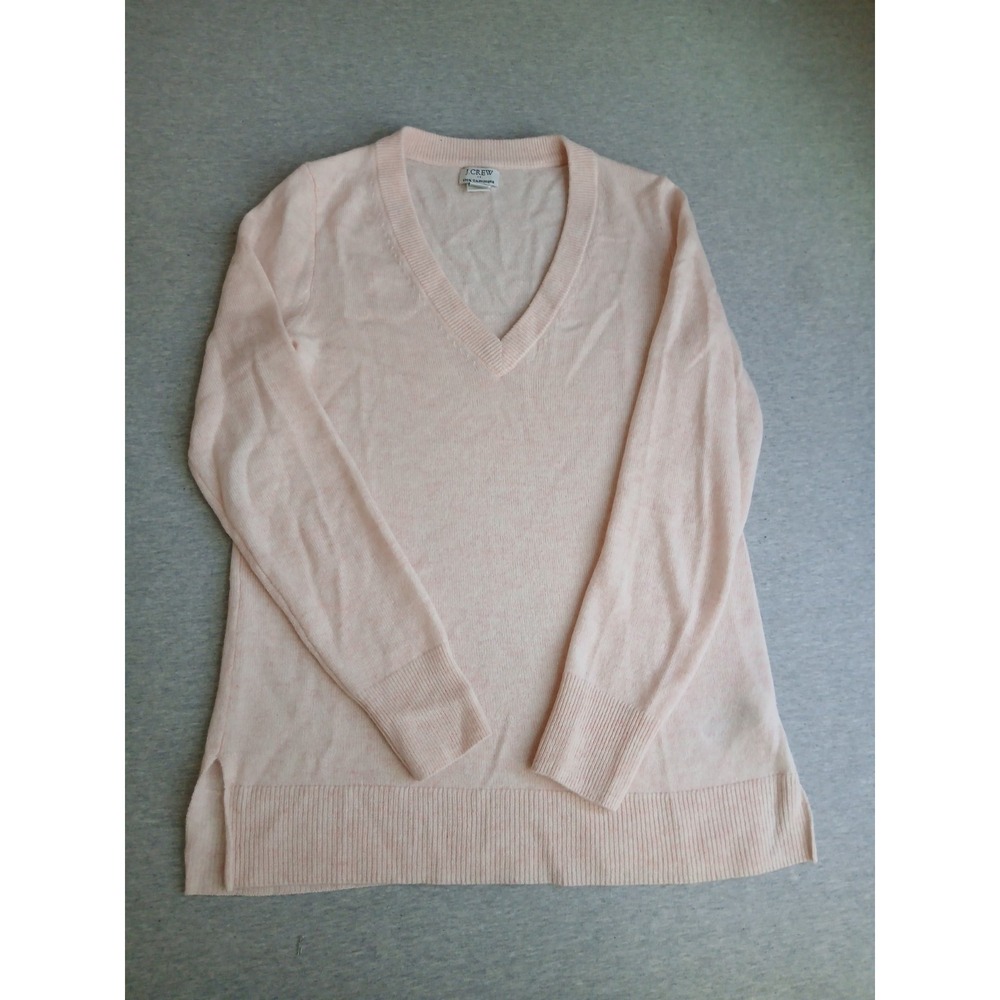 J Crew Sweater XS 100 Cashmere Spring Layers Lagenlook Boho V Neck Preppy
